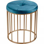 Пуф  синий 40х40х45 см ГЛАСАР