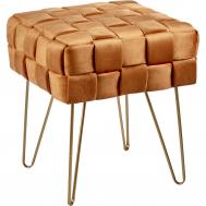 Табурет  оранжевый 38х38х45 см ГЛАСАР