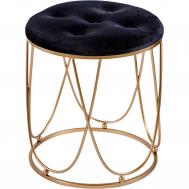 Пуф  чёрный 40х40х45 см ГЛАСАР