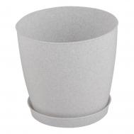 Кашпо  Фиоре белый d 21.6 см Ola Dom