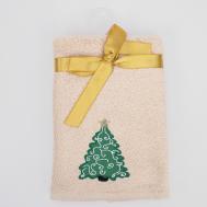 Полотенце  X-mas ель бежевый 40х70 см Erteks