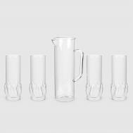 Набор посуды  кувшин 1, 5 л, 4 стакана 420 мл Efe Glass