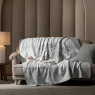 Плед  Сноуви белый/серый 90х120 см Togas