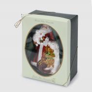 Игрушка на ёлку  int Санта и медведь 20 см Krebs