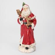 Декоративная фигура  Санта и лесные друзья 10х8х25 см Mercury NY