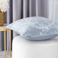 Подушка декоративная  Примавера серо-голубой 45х45 см Estia