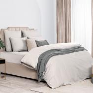Комплект постельного белья  Лорено светло-серый двуспальный евро Dome