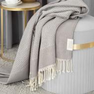 Плед  Вентас серый 140х180 см Estia