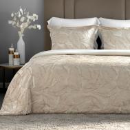 Покрывало  Алессия бежево-золотой 240х260 см 3 предмета Estia