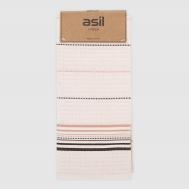 Полотенце кухонное  stripe вафля бежевый 45х70 см Asil