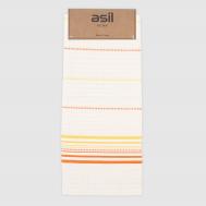 Полотенце кухонное  stripe оранжевый/бежевый 45х70 см Asil