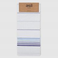 Полотенце кухонное  stripe вафля голубой 45х70 см Asil