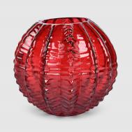Ваза  стеклянная красная 17х15,5 см Mercury Deco