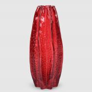 Ваза  стеклянная красная 12,5х29,5 см Mercury Deco