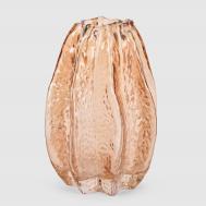 Ваза  стеклянная золотистая 14х21 см Mercury Deco