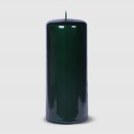 Свеча  Glass зелёная Д8 см 17 см Mercury Deco