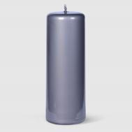 Свеча  Glass серая Д7 см 20 см Mercury Deco