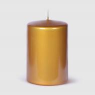 Свеча  Glass золотистая Д8 см 12 см Mercury Deco