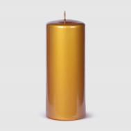 Свеча  Glass золотистая Д8 см 20 см Mercury Deco