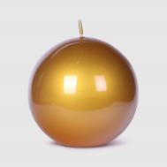 Свеча  Glass золотистая Д10 см Mercury Deco