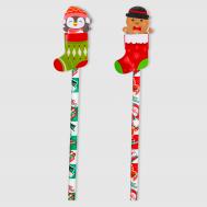 Карандаш  15697 Christmas 3x20 см в ассортименте Mercury NY