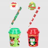 Набор канцелярии  Christmas 6х13,3 см в ассортименте Mercury NY