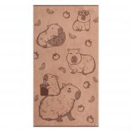 Полотенце  capibara бежевый 70х130 см Cleanelly Basic