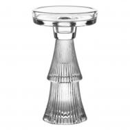 Подсвечник  2 в 1 стеклянный Ноэль 16 см Decor de table