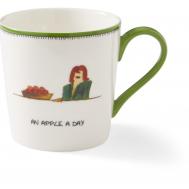 Кружка  Кит Кемп Дудлс По яблоку в день костяной фарфор 340 мл Spode