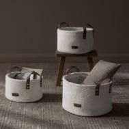 Набор корзин для хранения  Далиа молочный  30x18 см, 27x16 см, 24x14 см, 3 пр. Togas