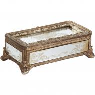 Шкатулка  с зеркальными панелями 22х12х7 см ГЛАСАР