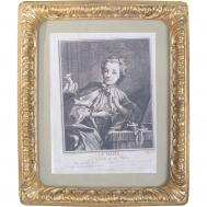 Панно настенное  дама, под старину 25х3х30 см ГЛАСАР