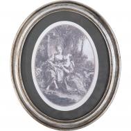 Панно настенное  под старину, овальное 25х3х29 см ГЛАСАР