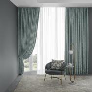 Комплект штор с подхватами  Дамиани бирюзюзовые 290x275 см Togas