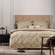 Комплект постельного белья  Маддалена бежевый Евро Estia