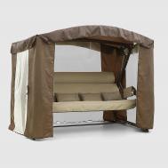 Качели садовые  Камелот шоколад садовые 4-х местные Zalger Garden