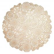 Салфетка  Home Rose подставка золотистая, ПВХ, 38 см Decor de table