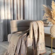 Плед  витториа серый/бежевый 140х200 см Estia