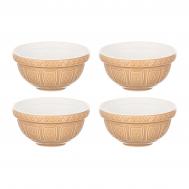 Набор чаш  Cane, 12 см, 4 шт, коричневый Homier