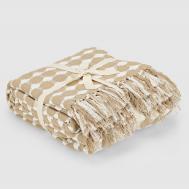 Плед  circles бежевый 220х240 см Homelines textiles