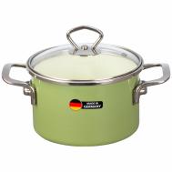 Кастрюля с крышкой  d16/h12.8см 1.9л зеленый Maisingers