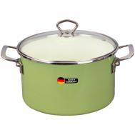 Кастрюля с крышкой  d24/h14.5см 6.1л зеленый Maisingers