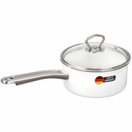 Ковш с крышкой  d16/h8.2см 1.4л белый Maisingers