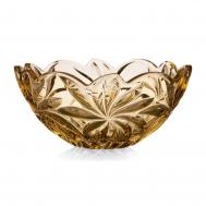 Блюдо  Flora янтарь 28 см Aurum-Crystal s.r.o.