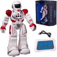 Робот  на радиоуправлении Свет/Звук/Движение с русским озвучанием (ZY818334/бело-красный) Junfa