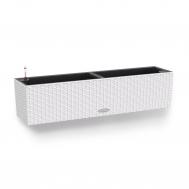 Кашпо с автополивом  Balconera Cottage белый 79х19х19 см LECHUZA