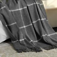 Плед  Йерк серый 140х200+10х2 см Dome