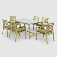 Комплект мебели  бежевый 7 предметов Golden Eagle