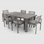 Комплект мебели  серый 7 предметов Golden Eagle