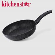 Сковорода  Granite чёрный, белый 26 см Kitchenstar